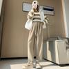 Pantalones de pana gruesos y cálidos con forro polar para mujer, de moda, combinan con todo, estilo Hallen de chenilla pequeña, pantalones casuales