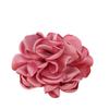 Nuevo estilo coreano tela borde caliente camelia rosa tres dimensiones borde quemado rosa pasador para el pelo de niños accesorios de joyería