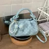 Bolsa Transfronteiriça de Verão Doce com Bolinhas para Mulheres 2026 Nova Tendência Moda Bolsa Transversal com Toque de Luxo, Bolsa de Ombro Único para o Dia a Dia