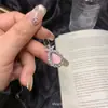 Pingente Ovo de Pombo de Jade Gelo de Alta Qualidade com Incrustações, Pingente de Corrente para Clavícula da Moda com Incrustações de Ágata Verde e Ágata Rosa