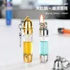 Encendedor Nuevo de Moda con Tanque de Aceite Transparente, Encendedor Portátil de Queroseno con Encendido de Pedernal, Encendedor de Cigarrillos Compacto, Transfronterizo