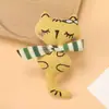 Bolsa con forma de conejo, panda o gato, Rellena de algodón, Dibujos animados, Tridimensional, Hecha a mano, Tela suave, Linda, Broche para ropa, Colgante