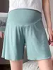 Shorts de Maternidad, Estilo Delgado de Verano, Shorts de Seguridad Talla Grande, Leggings Antiexposición, Soporte Abdominal de Modal, Pantalones para el Hogar, Chequeo de Maternidad y Dormir