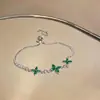 Pulsera de Flor de Circonita Dopamina - Pulsera Sencilla de Alto Nivel Estilo Coreano Estilo Ins, Joyería Versátil de Lujo Ligero para Mujer