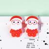 Accesorios de resina, dibujos animados de Papá Noel, muñeco de nieve, serie DIY, crema de pegamento, parche para funda de teléfono, accesorios para el cabello, material de decoración