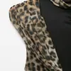 Vestido Feminino Elegante da Moda 2026 Estilo Europeu e Americano Transfronteiriço Z Estampado de Animal Sexy Plissado Atacado 7849400