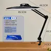 Luminária de clipe transfronteiriça, luminária tubarão, luminária de mesa LED com clipe, braço longo dobrável, luminária tubarão, luminária de mesa protetora para os olhos, luminária de trabalho manual