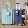 Mala de viagem de grande capacidade com estrutura de alumínio, mala de embarque para aviação, mala de viagem espessada, caixa de senha, forte e durável