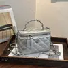 Bolsa feminina de alta qualidade, nicho, estilosa, transfronteiriça, 2026, nova, versátil, acolchoada, com corrente, transversal, bolsa de mão, bolsa caixa