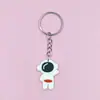 Chaveiro Pingente Espacial de Desenho Animado em PVC Pingente para Mochila Escolar de Estudante Decoração de Chaveiro de Astronauta Pronto para Venda