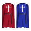 Jiamei Novo Cavaleiro Medieval Cos Cruzada Legião Templário Halloween Fantasia Cosplay Masculina