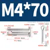 Pasador de Acero Inoxidable 304 con Cabeza Plana y Agujero, Pasador Cilíndrico, Pasador de Posicionamiento Cilíndrico Gb882 con Juego de Pasador de Chaveta