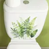 Folhas Verdes Tropicais Frescas Adesivos para Banheiro e Vaso Sanitário Decoração de Casa Adesivos de Parede Atacado Autoadesivo