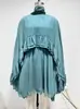 Vestido de pastel con volantes estilo europeo y americano transfronterizo, vestido de vacaciones de otoño de gasa suelta y fluida, artículo de alta venta en stock