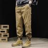 Calças de Trabalho Militares Verdes de Alta Qualidade Estilo Americano para Homens, Marca Tendência Primavera e Outono, Corte Solto, Tamanho Grande, Calças Jogger Pretas, Calças Casuais Versáteis para Homens