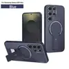 Funda para Teléfono Móvil con Textura de Fibra de Carbono Pindun Adecuada para Samsung S25Ultra Soporte Magnético A26/A17 Gama Alta S24Fe