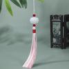 Duas cores Branco Jade Borla Branco Jade Lotus Franja Retro Estilo Hanfu Pendurado Orelha diy Material Fan Whisker Fan Pingente