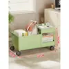 Estante para guardar bolsas de libros junto al escritorio, estantería debajo del escritorio, organizador de material de estudio para el aula, carrito móvil para bocadillos y juguetes