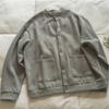 2024 Nuevo Estilo Otoñal Sudadera Simple de Cuello Redondo de Color Puro para Mujer Cárdigan de un Solo Botón Holgado Versátil Chaqueta Casual Relajada