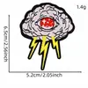 Parche bordado de ojo bizarro estilo americano, insignia de globo ocular gótico, parche para reparar agujeros en ropa y bolsos, emblema bordado