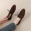 ¡La primera reunión con Jiju Jiju es súper cómoda~! Mocasines planos versátiles para mujer, estilo británico, con cordones, suela suave, zapatos de conducir, retro single