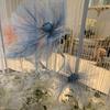 Flores Artificiais Feitas à Mão, Flores Falsas Vermelhas, Adereços de Decoração para Corredor de Casamento, Belas Decorações de Exibição, Flores de Tela de Arame, Arranjos Florais Prontos