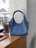 Nova Bolsa Commuter de Imitação Jeans, Bolsa Tote Ninho Preguiçoso da Moda, Bolsa de Ombro Casual Portátil Feminina de Grande Capacidade para Mulheres