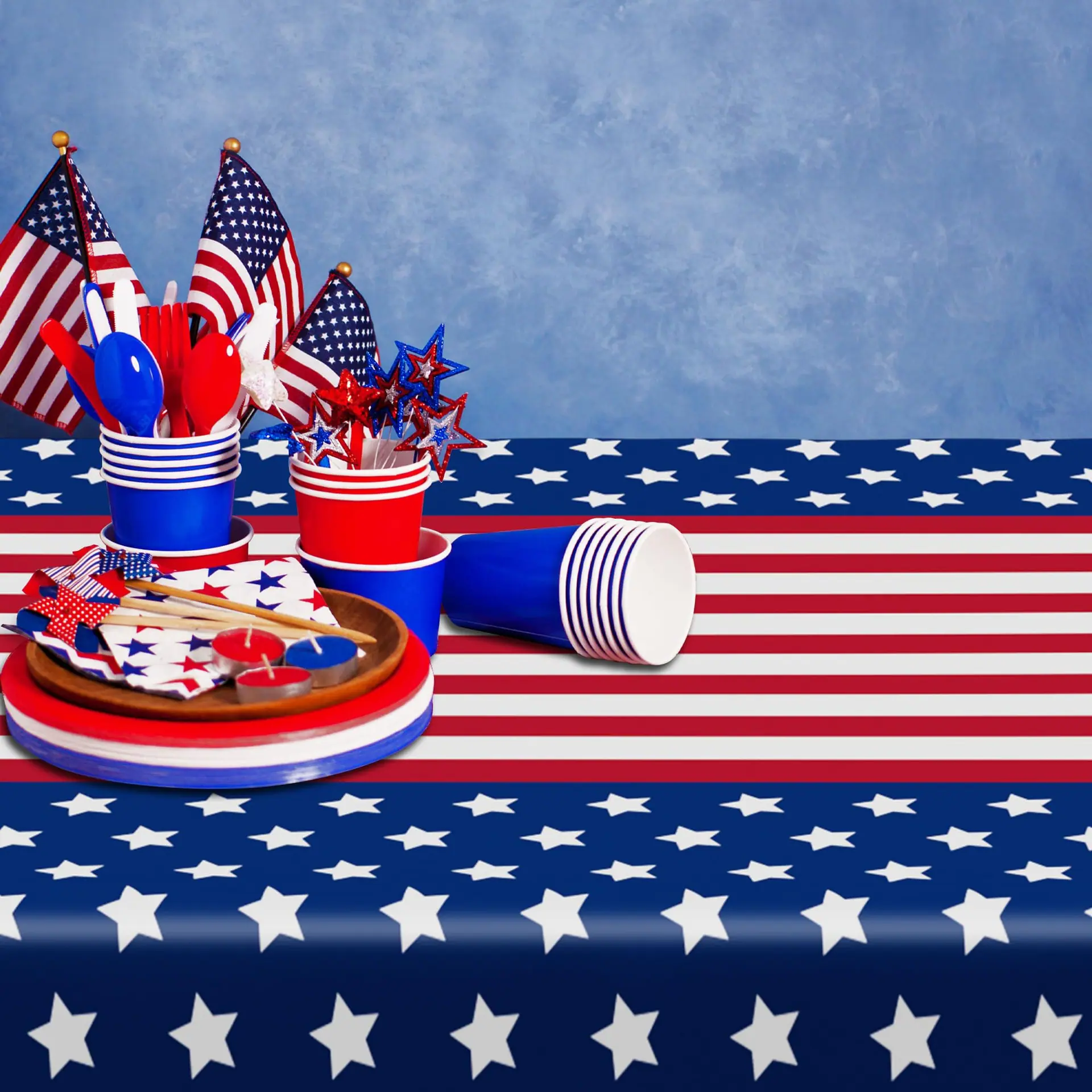 Stars Stripes 6pcs 54x108 in-0