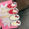 Lindo Pinza para el Cabello de Gatito con Lunares y Lazo Pinza Lateral para Flequillo Pinza de Pato Pinza para el Cabello de Niños Bebé Accesorios para el Cabello Verano