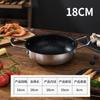 Olla para Sopa Antiadherente de Piedra Maifan Dorada Mini Tropa Fideos Instantáneos Pequeña Olla Caliente Acero Inoxidable Engrosado Estilo Coreano Marisco Olla Seca