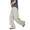 Pantalones de Trabajo Frescos Transpirables de Secado Rápido para Exteriores para Hombres y Mujeres Verano Pantalones de Pierna Ancha con Cordón Ajustable Pantalones Casuales Paracaidistas Holgados