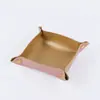 Bandeja de almacenamiento de cuero Estilo nórdico para escritorio Bandeja de almacenamiento Estilo ins Bandeja de almacenamiento para cosméticos, joyas, llaves Transfronterizo