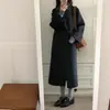 Nuevo Abrigo de Lana de Invierno 2026 para Mujeres Menudas, Estilo Hepburn, Abrigo de Lana Gris Moderno y Elegante para Mujeres, Estilo Francés