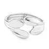 Pulseras Populares Transfronterizas Europeas y Americanas Ins Normcore Pulseras con Patrón de Onda Asimétrico Pulseras Metálicas Brillantes Joyería para Mujer