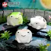Paisaje en Miniatura Dibujos Animados Lindo Rana de Lluvia del Desierto Resina Adornos Pequeños Rana de Ojos Grandes Muñeca Adornos para Paisajismo de Estanques de Escritorio