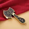 Machado de latão quarto machado vintage machado esculpido dragão machado sala de estar entrada pingente escritório mesa ornamentos de cobre Xiangyun
