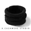 Bufanda de Cuello de Cachemira para Mujer 100% Cachemira Pura Otoño e Invierno Versátil Resistente al Viento y al Frío Color Sólido Tejida Caliente Bufanda de Cuello
