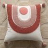 Almohada de Sofá Rosa con Penachos Estilo Ins Nuevo Hogar Estilo Amor Fresco Almohada Desmontable Combinación de Almohadas