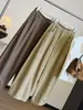 Calça larga de algodão lavado estilo minimalista coreano para mulheres, nova coleção outono 2026, corte solto, modelagem que afina a silhueta, versátil, calça balloon casual