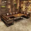 Bar de estilo industrial, salón, asientos en cabina, sofá, cafetería, restaurante de barbacoa, restaurante occidental, bar de música, taberna, juego de mesa y silla