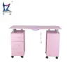 Mesa de Manicure Individual Personalizada da Fábrica de Origem, com Aspirador e Rodízios Giratórios, Bancada de Beleza Especializada para Salões de Unhas