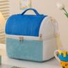 Bolsa de almuerzo de franela para tostadas, bolsa de almuerzo térmica engrosada, bolsa de lonchera portátil para hombro, bolsa de picnic portátil, bolsa de almacenamiento para hielo