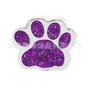 8mm Diamante Multicolor Pata de Gato Huella de Perro Aleación Joyería Adecuado para DIY Llavero Pulsera Accesorios para Collar de Mascota