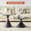 Mesa de centro redonda estilo creme nórdico para uso doméstico, feita por designer para espaços pequenos, madeira maciça moderna, mesa de centro simples para apartamentos pequenos e pousadas