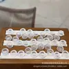 Cuentas Facetadas de Cristal Blanco Natural, Accesorios Versátiles para Pulseras DIY, Cuentas Espaciadoras, Colgantes para Cuerda Trenzada, Accesorios Creativos