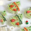 Caja de Embalaje Creativa para Pastel de Navidad 2025 Horneado Postre Galletas Glaseado Galletas Dulces Caja de Regalo Bandeja de Ampolla Transparente