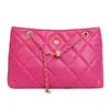 Bolso de Hombro Texturizado Estilo Occidental con Bordado Romboidal Distintivo Bolso de Cadena Moda Trendy para Mujer Crossbody Hombro Axila Bolso Cuadrado Pequeño