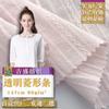 Tira de luz de diamante transparente tela jacquard de hilo sintético retorcido de algodón puro transparente tela para falda camisa de mujer Taobao en stock