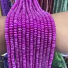 Cuentas de ábaco rojo rosa de 2*4 mm, cuentas sueltas, accesorios de joyería semiacabados hechos a mano para bricolaje, para collares y pulseras, venta al por mayor transfronteriza de fábrica