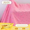 Algodão dupla camada gaze crepe pequeno floral impresso crepe bebê toalha de banho desgaste doméstico tecido pijama infantil
